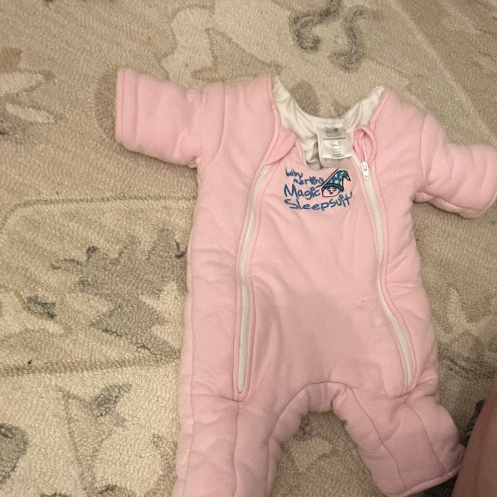 Baby Merlin's Magic Sleepsuit Pink Footie
